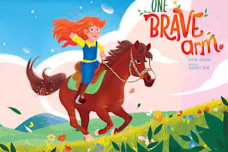 create children story book illustrations, kids book cover