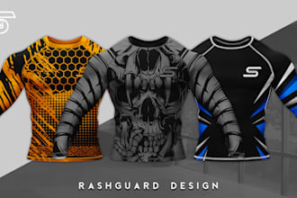 design full custom rash guard, shorts, and leggings