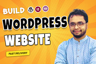 build responsive wordpress website design with elementor pro