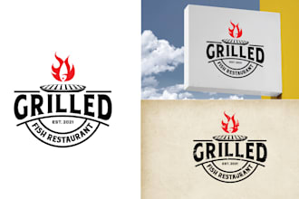 do stunning retro or vintage business logo