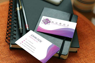 design professional double sided business card