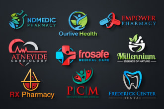 do medical dental healthcare hospital clinic logo design