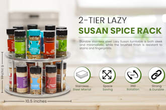 design product infographic and lifestyle images