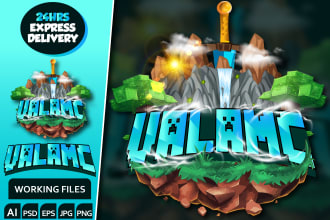 create a custom minecraft server logo or icon