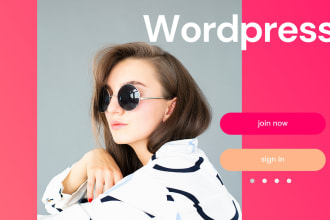 design creative  wordpress website using elementor