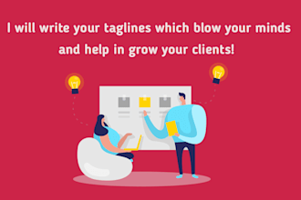 write awesome taglines, slogans and witty lines