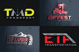 do logistic transport trucking transportation logo