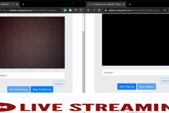 provide live streaming solution to any platform with webrtc