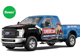 make surprising design for your truck ,van and vehicle