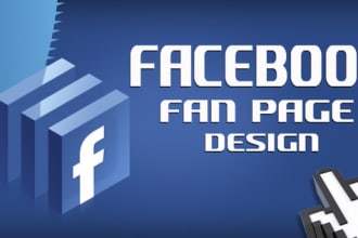 design a creative and unique facebook cover and profile image combo