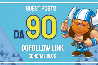 provide a backlink on my da 90 general blog