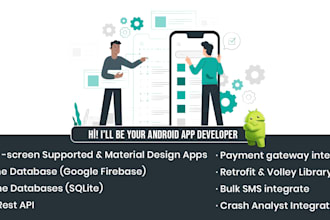 be your android app developer for android app development