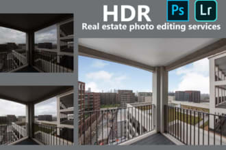 do real estate photo editing hdr exposure and replace sky