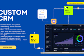 build a custom CRM system for sales and lead management