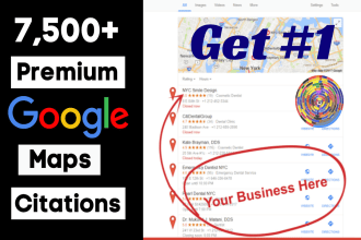 do 4000 live google maps citations for local business SEO