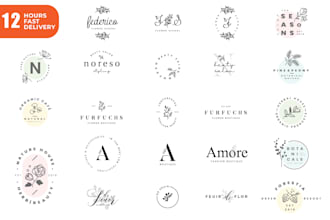 design custom botanical logo with floral and nature elements
