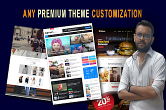 customize wordpress premium theme like jannah avada and more