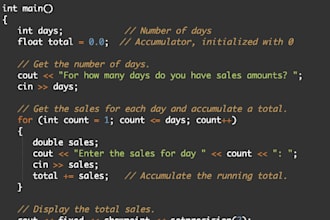 do cpp projects and bug fixes