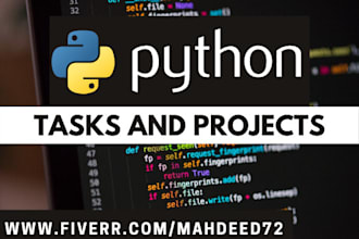 do help in python tasks and projects