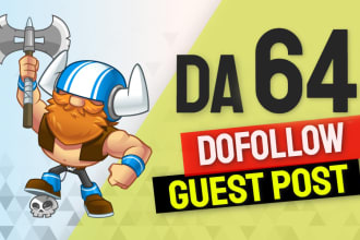 provide dofollow backlink on my da 64 website 18 years old