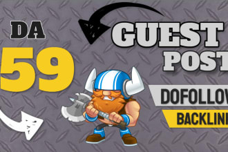 provide backlink and guest posting on my da 59 general blog