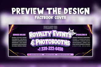 design a youtube cover, facebook cover, twitch, and discord cover