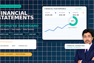prepare financial statements automation dashboard and quickbooks