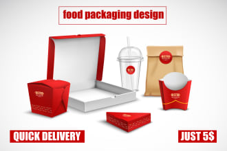 do restaurant or food packaging design