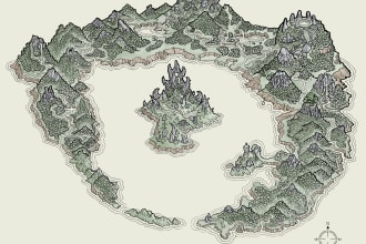 draw fantasy maps for authors and dungeon masters