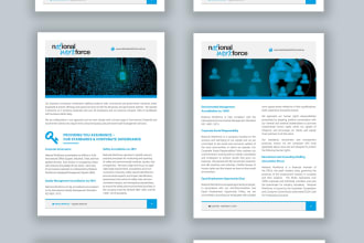 design digital brochure or multi page pdf presentation