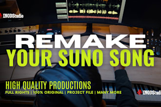 remake suno ai songs with high quality audio fast delivery