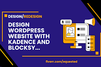 design wordpress website with kadence and blocksy