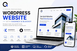 design wordpress website with kadence and blocksy