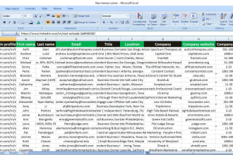 collect your target niche, email, website,  phone numbers
