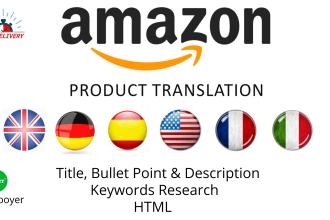 translate your amazon listing into english, french, spanish