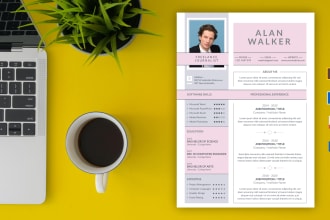 design professional cv, resume and portfolio for you