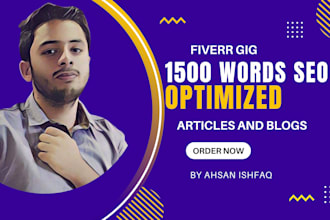 write 1500 words SEO optimized article