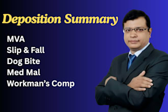 do deposition summary for personal injury attorney