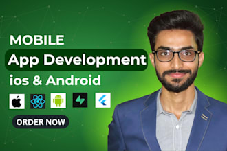 create react native mobile app as react developer