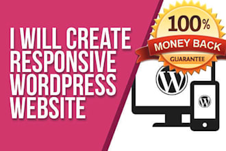 create wordpress website or business website within 12 hours