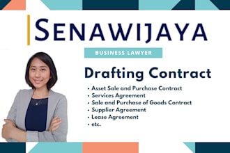 draft legal documents and contracts indonesian law
