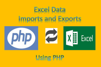 do excel data import, export using PHP