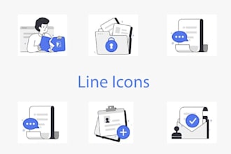 design professional and amazing icon set