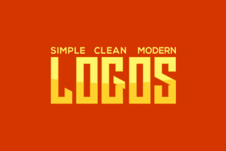 design simple clean and modern logo
