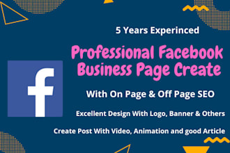 create a facebook business page with excellent design