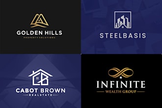 do modern luxury real estate logo design