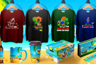 design amazing t shirt and mockup for your requirement