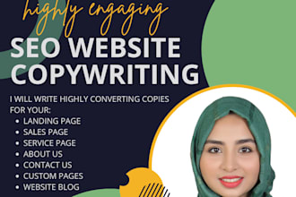 be a SEO optimized website content writer and a copywriter