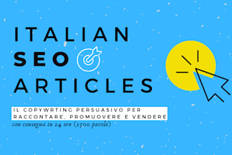 write italian articles about any topic