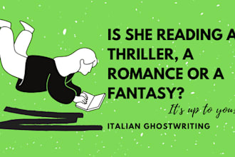 be your italian writer of fantasy, thriller or historical fiction